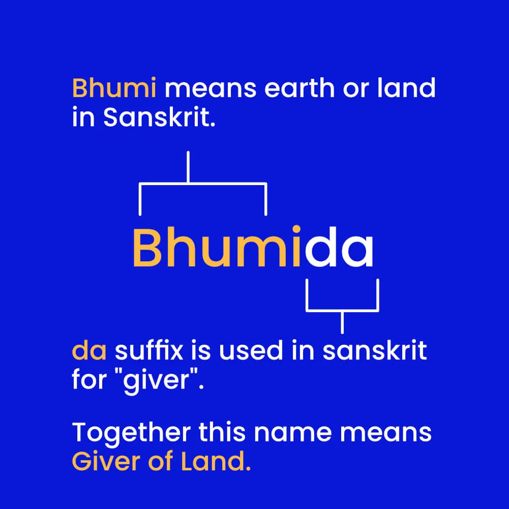 bhumida Meaning